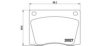 BREMBO P 36 001 Brake Pad Set, disc brake